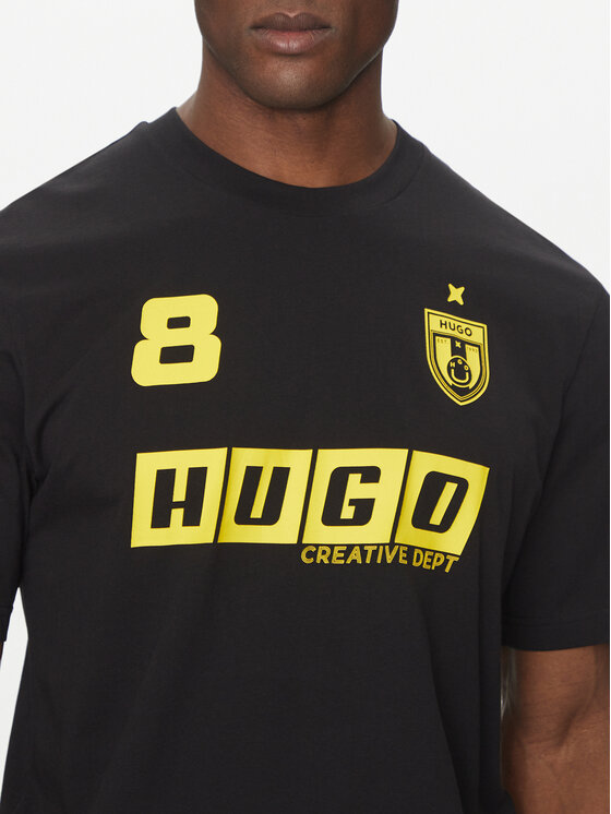 HUGO HUGO T-särk Nebulop 50541252 Must Regular Fit