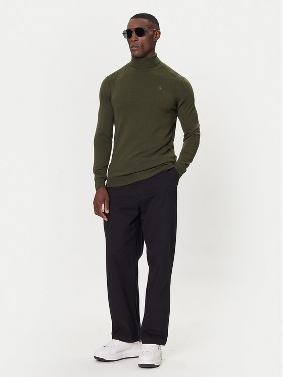 KARL LAGERFELD KARL LAGERFELD Bluză cu gât 655058 554399 Verde Regular Fit