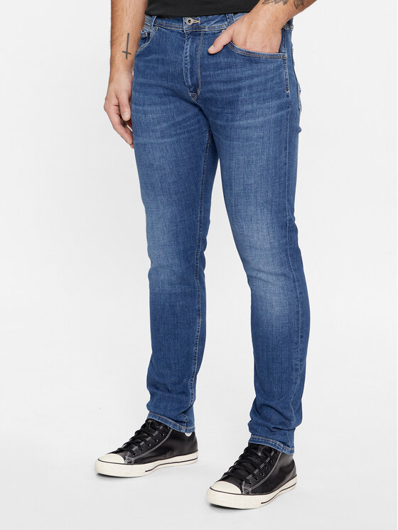 Pepe Jeans Jeans Hlače Tapered PM207391HT52 Mornarsko Modra Tapered Leg