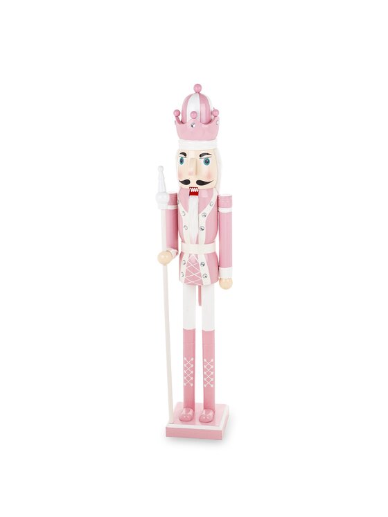MIAhome MIAhome Figurka Dziadek do Orzechów pudrowy 122 cm Różowy