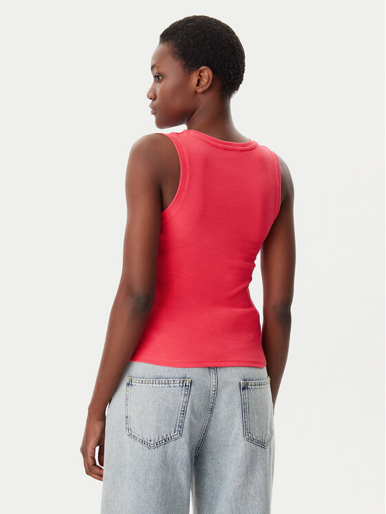 Tommy Jeans Tommy Jeans Top Essential DW0DW20673 Różowy Slim Fit