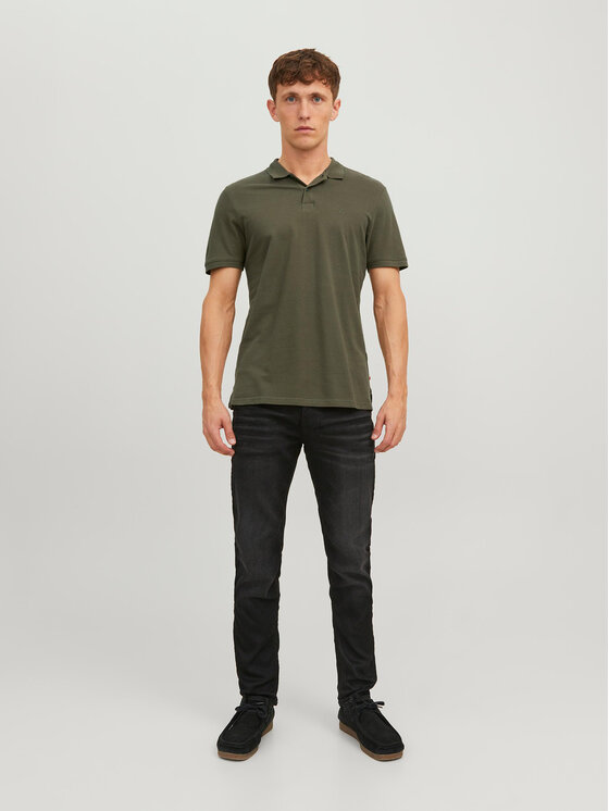 Jack & Jones Jack & Jones Polo Basic 12136516 Zielony Slim Fit
