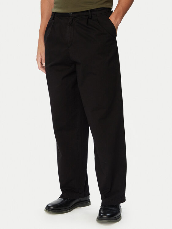 C.P. Company C.P. Company Παντελόνι υφασμάτινο 21CMPA252A110458G Μαύρο Loose Fit