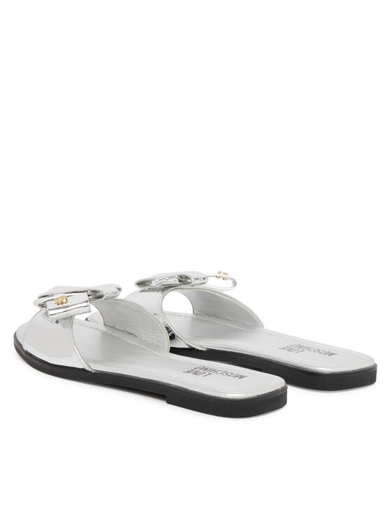 LOVE MOSCHINO LOVE MOSCHINO Шльопанці JA28142G0OJE090B Срібний