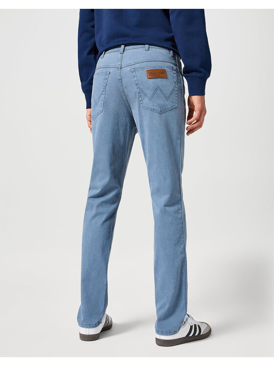Wrangler Wrangler Spodnie materiałowe TEXAS SLIM Niebieski Slim Fit