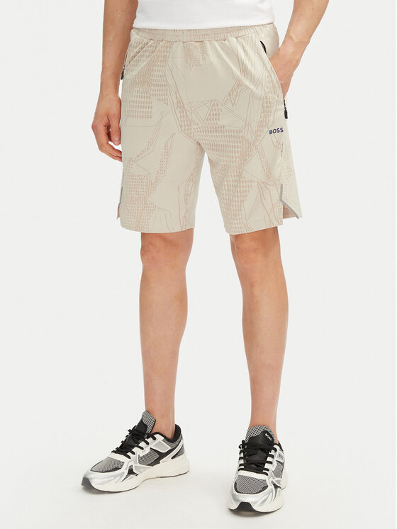 Férfi Sport rövidnadrág BOSS, Méret: L, Bézs, Hecon Desert Active 50537740