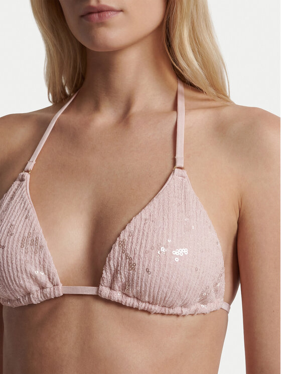 Guess Guess Bikinio viršus E6GJ07 KBMV0 Šviesiai rožinė