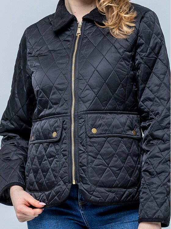 Perso Perso Bunda pro přechodné období BLE268015F Černá Regular Fit
