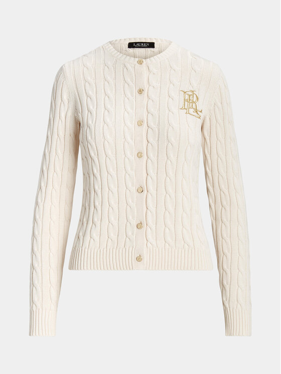 LAUREN RALPH LAUREN Lauren Ralph Lauren Kardigán 200932225001 Ekru Slim Fit