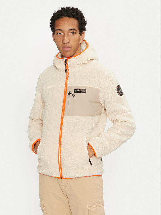 Napapijri Napapijri Флісовий реглан Yupik NP0A4GNS Бежевий Regular Fit