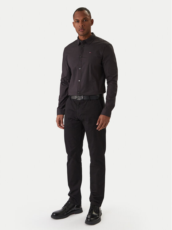 Tommy Jeans Tommy Jeans Hemd DM0DM04405 Schwarz Slim Fit