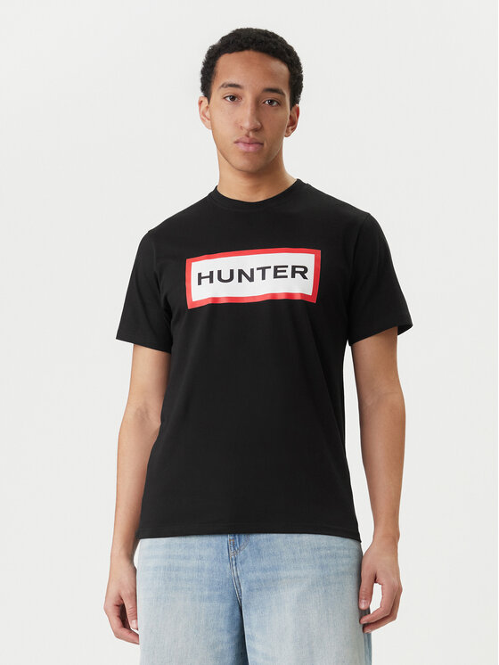Hunter Hunter T-Shirt Halton HARM0019252 Czarny Regular Fit