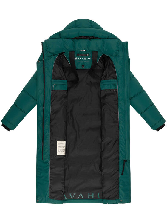 Navahoo Navahoo Kurtka zimowa Engelsfeder Zielony Regular Fit