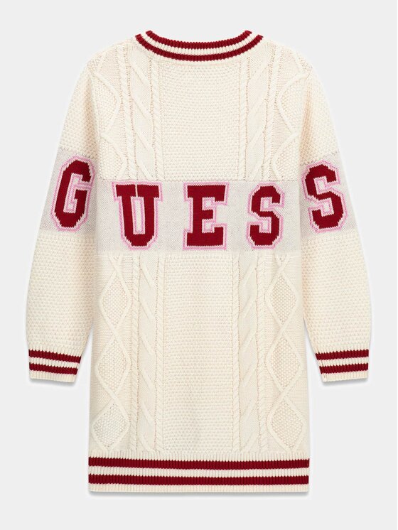 Guess Kids Guess Kids Každodenní šaty 180746 Béžová Classic Fit