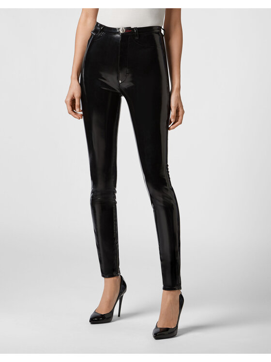 PHILIPP PLEIN PHILIPP PLEIN Legíny 30892 Černá Skinny Fit