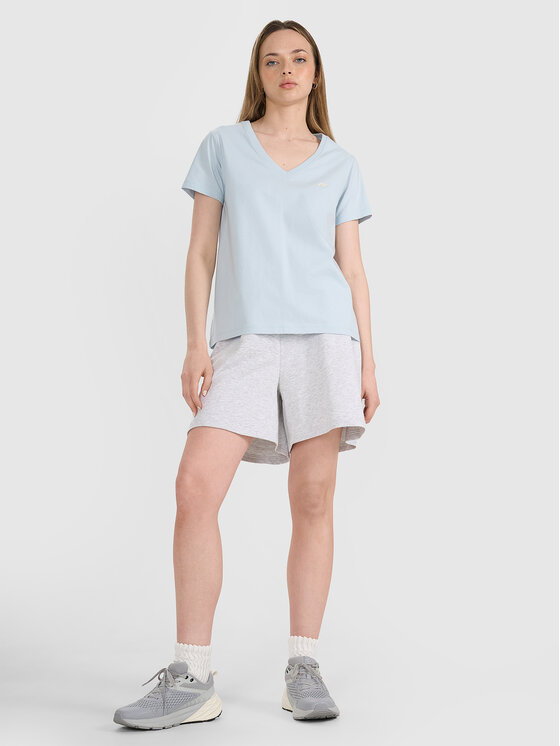 4F 4F T-Shirt MIDSHOP TEXTILE Niebieski jasny Oversize