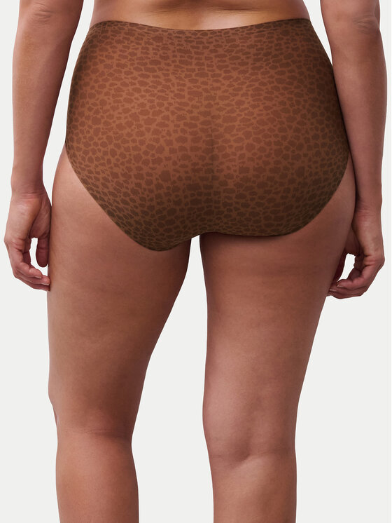 Chantelle Chantelle Klasické kalhotky s vysokým pasem Soft Stretch C11D70 Hnědá