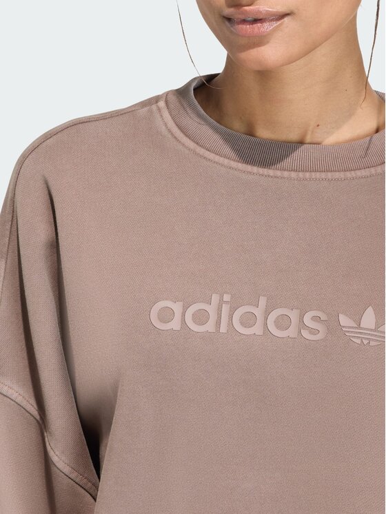adidas adidas Bluza 159286 Brązowy Oversize