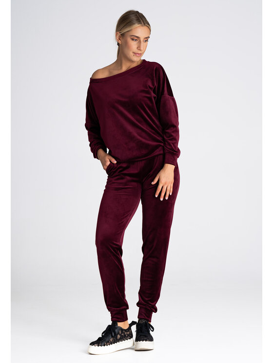 FIGL FIGLFIGL Felpa M968 Bordeaux Regular Fit