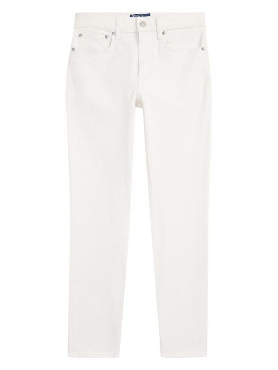 Polo Ralph Lauren Polo Ralph Lauren Teksad 211970682001 Valge Super Slim Fit