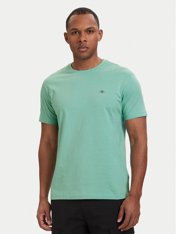 Gant Gant T-särk Shield  2003184 Türkiissinine Regular Fit