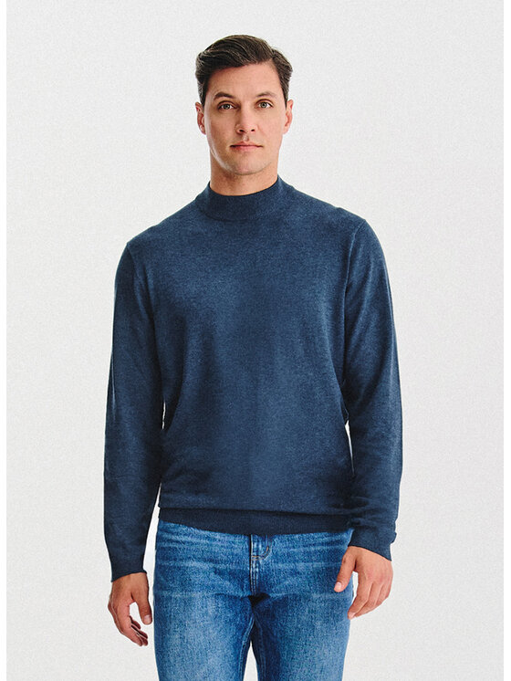 Pako Lorente Pako Lorente Sweter P25WN-2X-028 Granatowy Classic Fit