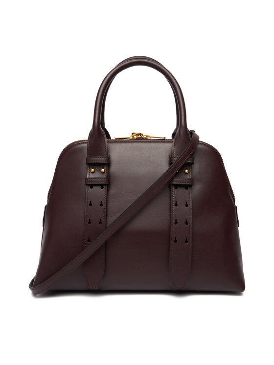 PINKO PINKO Borsetta Bowling Bag Medium AI 25-26 PLTT 105906 A0QO Bordeaux