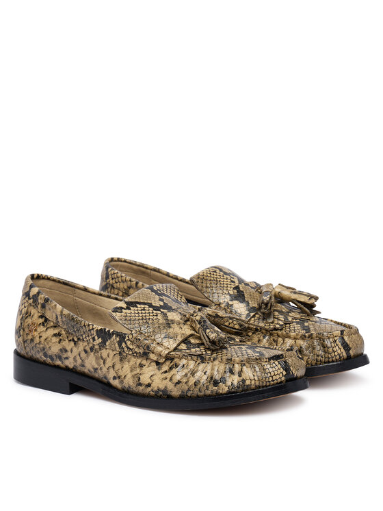 Tommy Hilfiger Tommy Hilfiger Chunky loafers Th Loafer Tassel Snake FW0FW09500 Beige