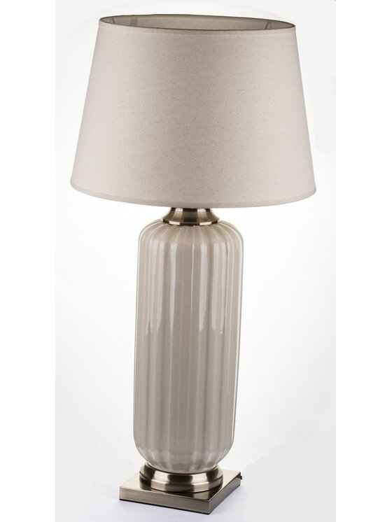 MIAhome MIAhome Lampka nocna ceramiczna DIGOMI Beżowy