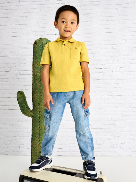 Mayoral Mayoral Polo särk 3109 Kollane Regular Fit