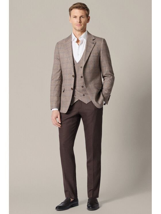 Lancerto Lancerto Marynarka Tirano MA131126000003 Beżowy Slim Fit