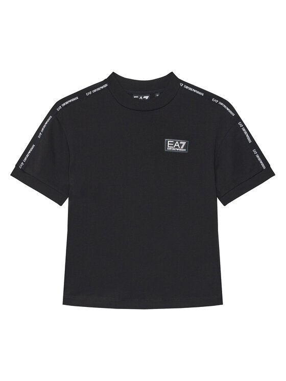 EA7 Emporio Armani T-Shirt 7B000054 AF10378 UC001 Czarny Regular Fit