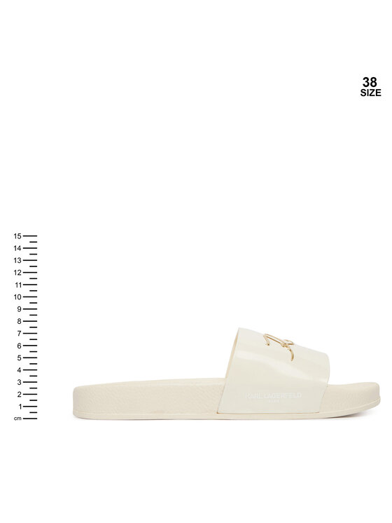 KARL LAGERFELD KARL LAGERFELD Šľapky Z31174 S Biela