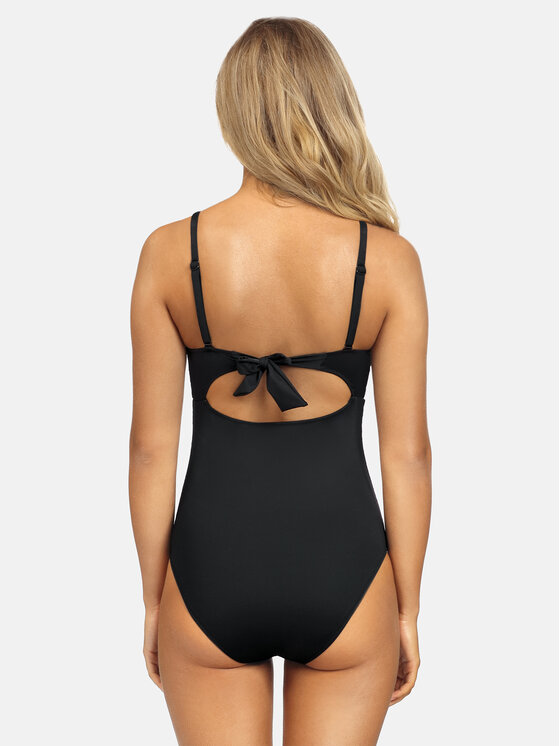 Miss Lou Miss Lou Costume da bagno Wednesday J-ML033 Nero