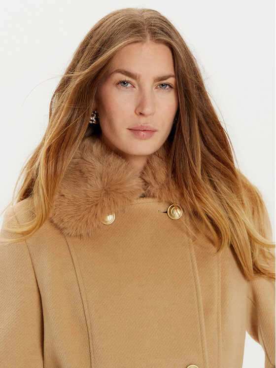 Guess Guess Płaszcz zimowy Amelia W4BL46 WGKI2 Brązowy Regular Fit