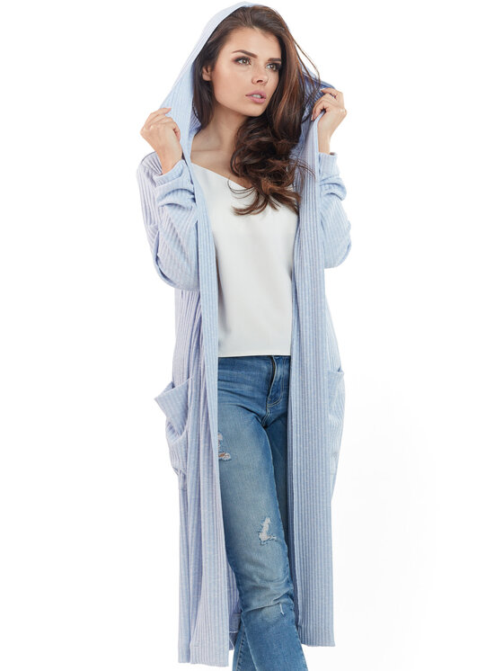 Awama Awama Svetr L062 Modrá Basic Fit