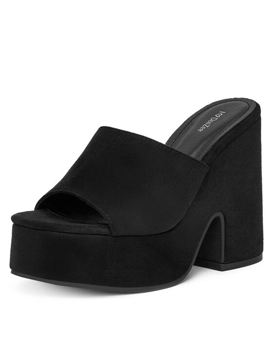DeeZee DeeZee Klapki E8341-1 Czarny