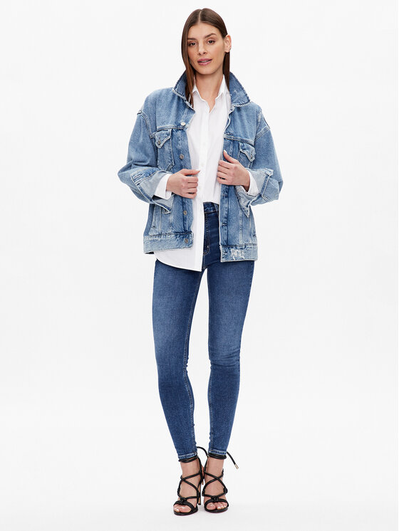Calvin Klein Jeans Calvin Klein Jeans Traperice J20J220614 Plava Skinny Fit