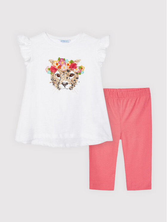 Completo maglietta e leggings 3560 Multicolore