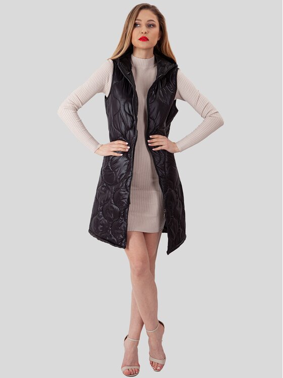 Perso Perso Kurtka damska BLE225302F Czarny Regular Fit