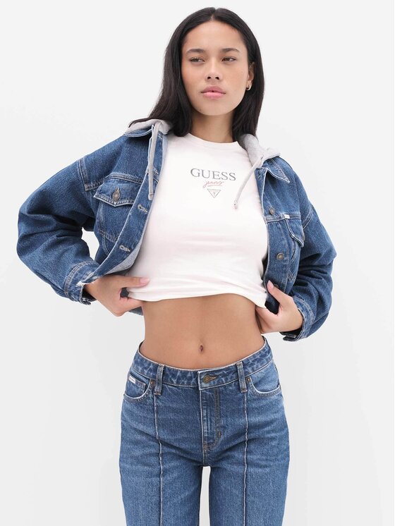 Guess Jeans Guess Jeans Jeansová bunda 180488 Modrá Classic Fit