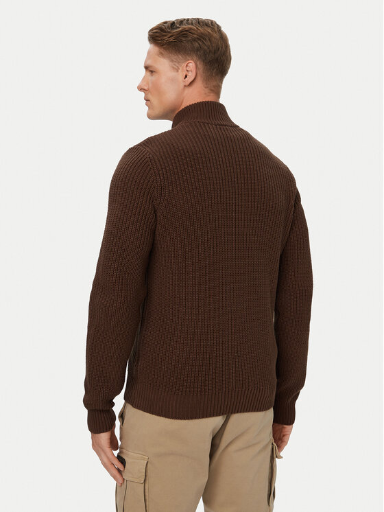 Aeronautica Militare Aeronautica Militare Cardigan 262MA1664UL00409 Marrone Regular Fit