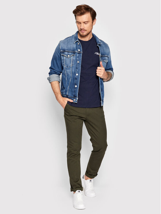 T-shirt Air Club 12212561 Blu scuro Relaxed Fit