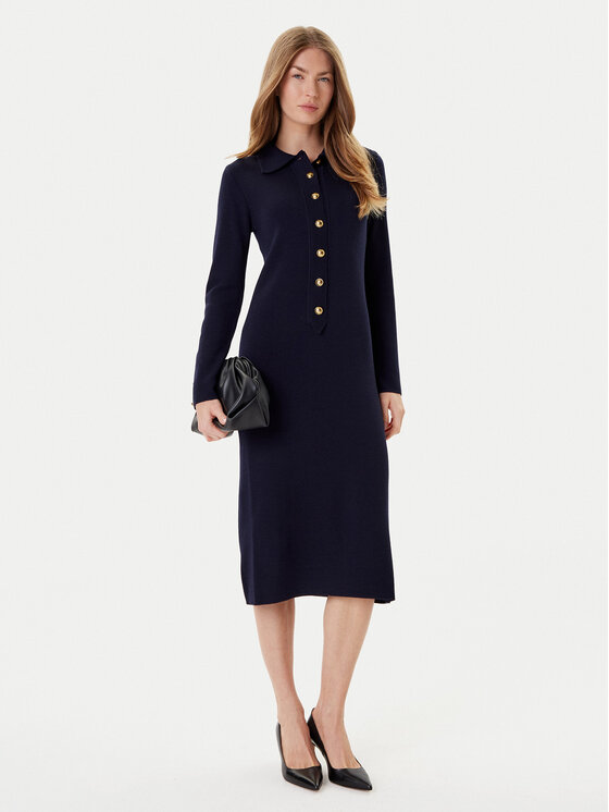Luisa Spagnoli Luisa Spagnoli Rochie tricotată Matteucci 100147 Bleumarin Regular Fit