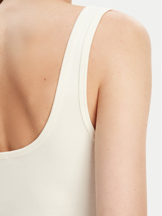 Guess Jeans Guess Jeans Topiņš W5YP35 KA0H1 Écru Regular Fit