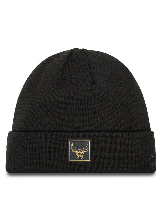 New Era New Era Σκούφος Chicago Bulls Metallic Badge Cuff Knit 60424828 Μαύρο