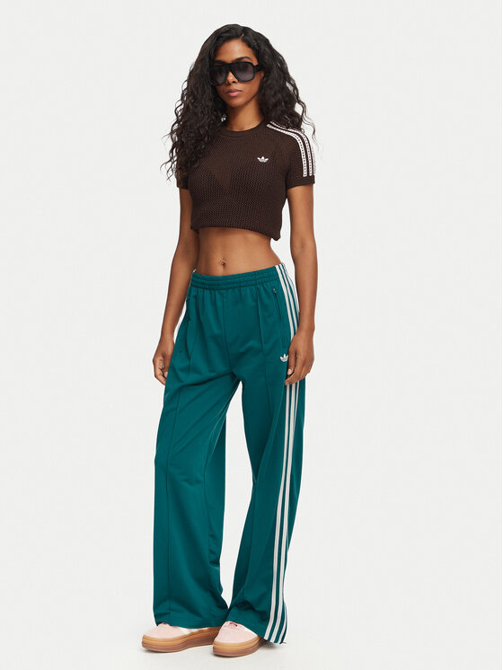 adidas adidas Sporta bikses Firebird Loose Tracksuit KS4672 Tirkīzs Loose Fit