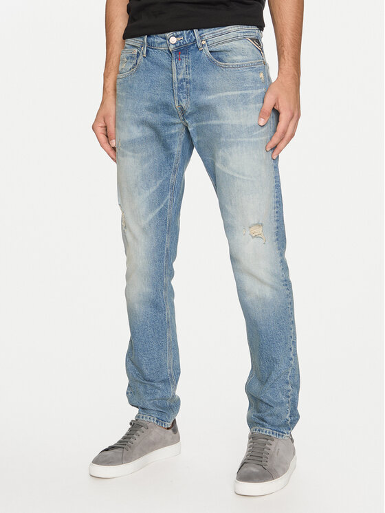 REPLAY Replay Blugi M1008P.000.727744R Albastru Slim Fit
