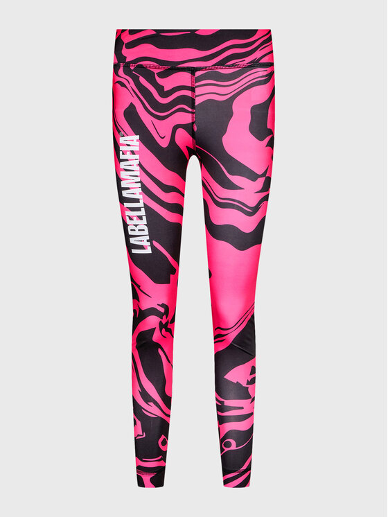 LaBellaMafia LaBellaMafia Legingi 25875 Rozā Slim Fit