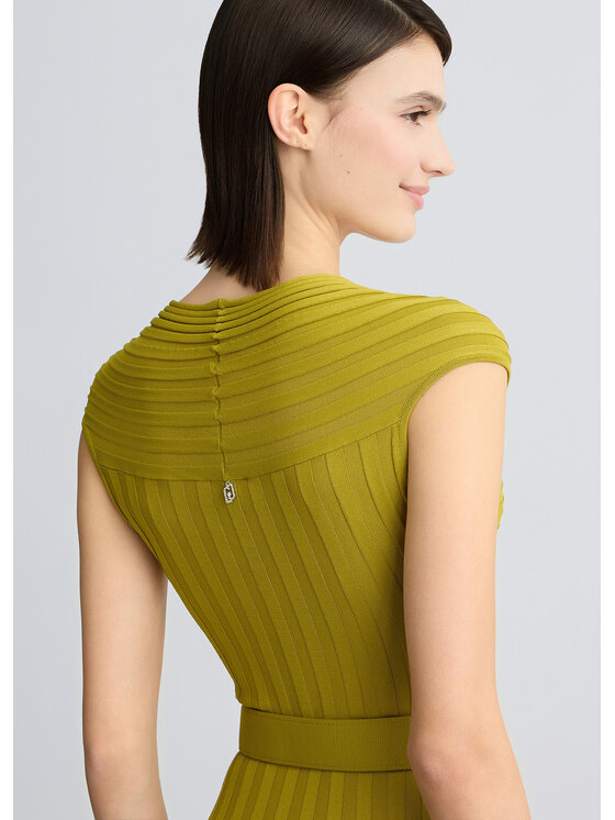Liu Jo Liu Jo Sukienka wieczorowa WA5365MS55N60640 Zielony Regular Fit